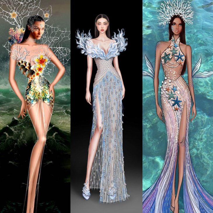 Biến khẩu trang, vải vụn, chai nhựa... thành trang phục trình diễn ở cuộc thi hoa hậu - Ảnh 1. Biến khẩu trang, vải vụn, chai nhựa... thành trang phục trình diễn ở cuộc thi hoa hậu - Ảnh 1.