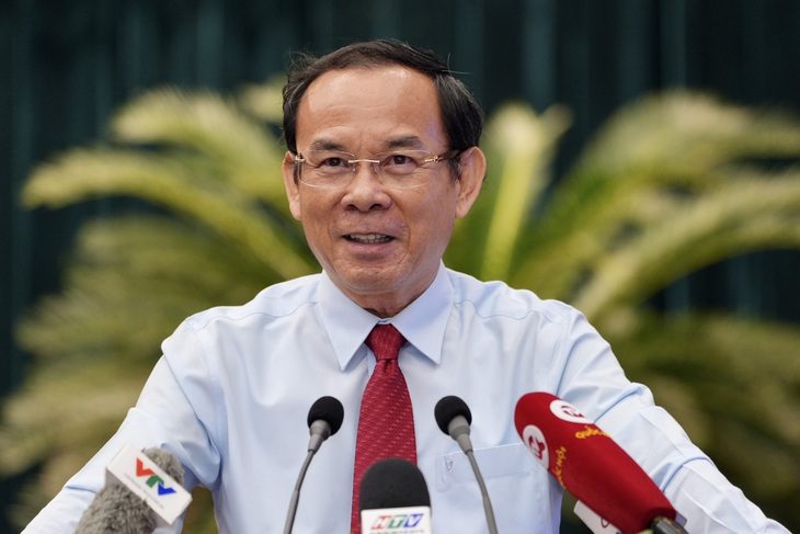 Bí thư Thành ủy TP.HCM Nguyễn Văn Nên - Ảnh: HỮU HẠNH